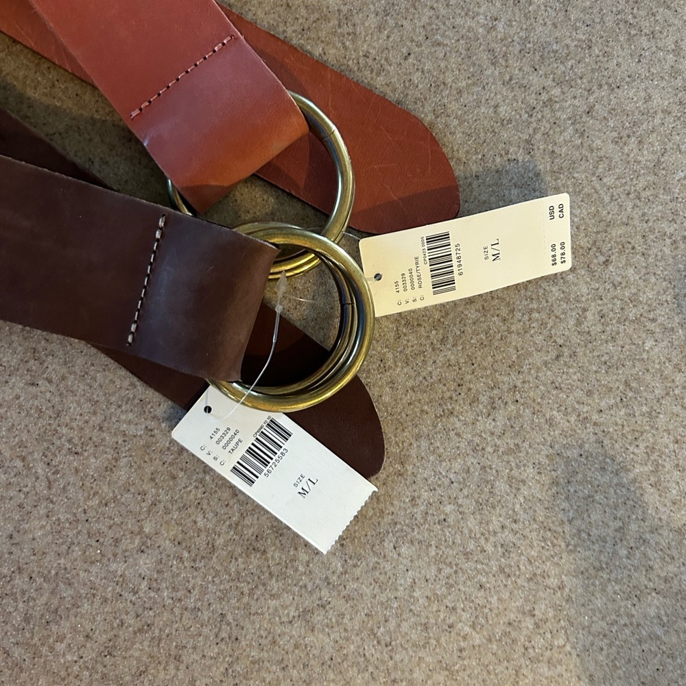 Anthropologie Brand Belts! 2 for the Price of 1!